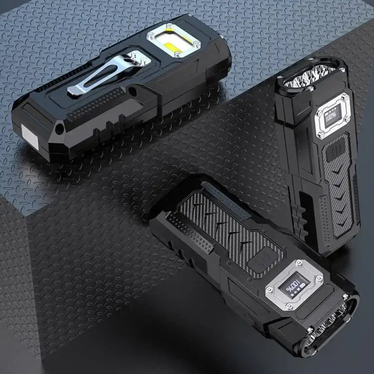 Mini Keychain Flashlight Magnet with LCD Display