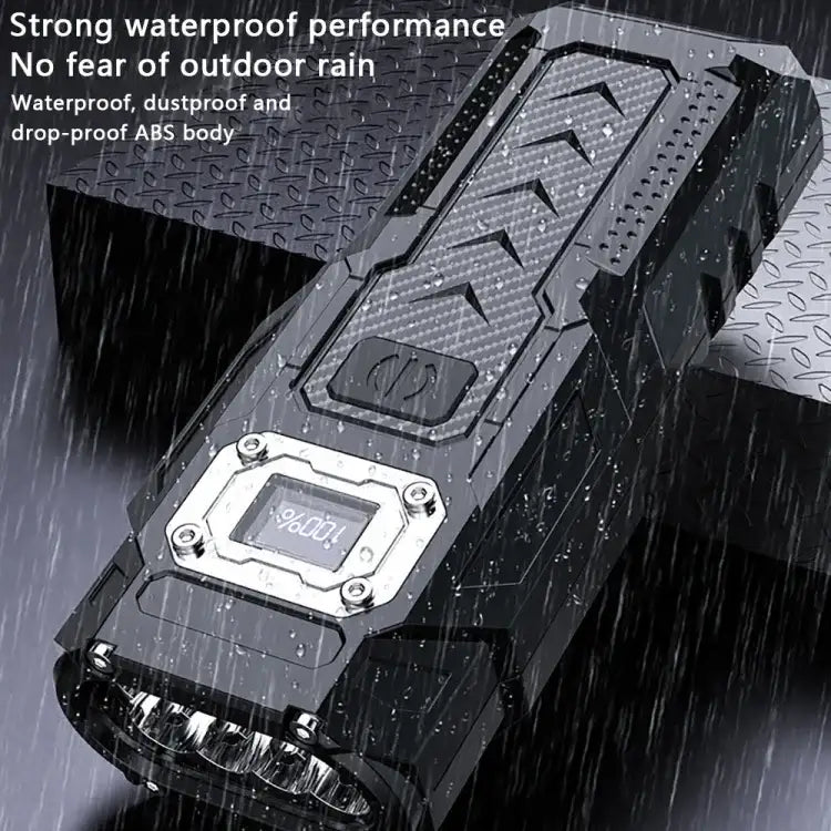 Mini Keychain Flashlight Magnet with LCD Display