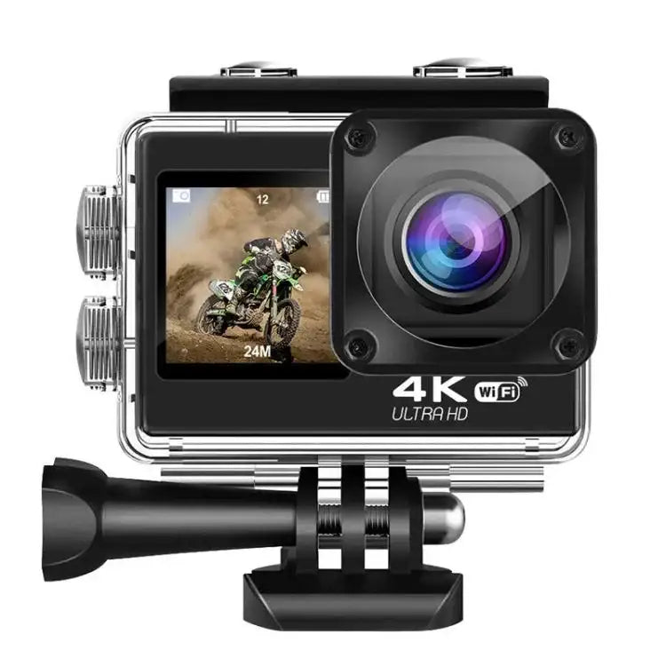 Q60TR Sportkamera WiFi vidvinkel, anti-shake, touch färgskärm, fjärrkontroll.