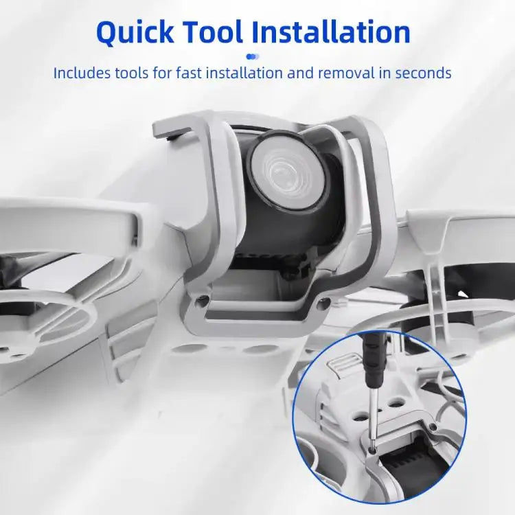 For DJI Neo BRDRC Metal Bumper Crash Bar Drone Gimbal Lens Protection Bracket Accessories - Action King