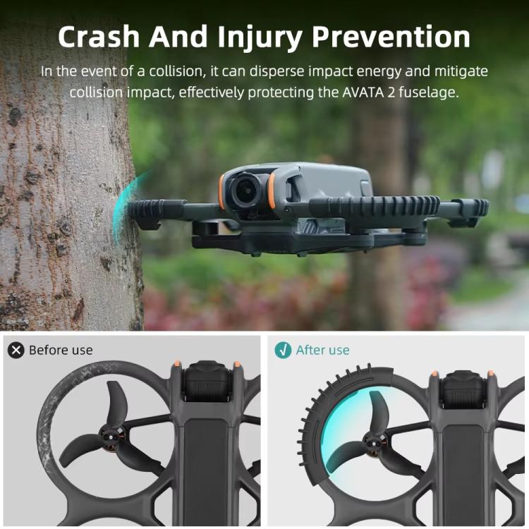 Avata 2 beskyttelsesringe for optimal dronesikkerhed