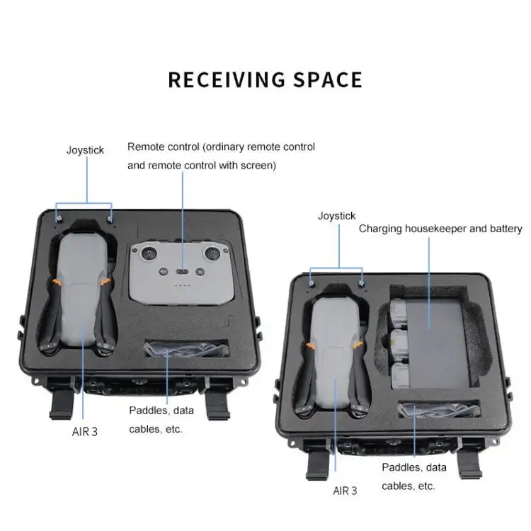 For DJI Air 3 Portable Waterproof and Shockproof Drone Storage Box Safety Explosion-proof Box - Action King