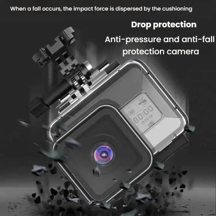 TELESIN For GoPro HERO8 Black 50m Waterproof Protective Case Diving Case Sports Camera Accessories - Action King