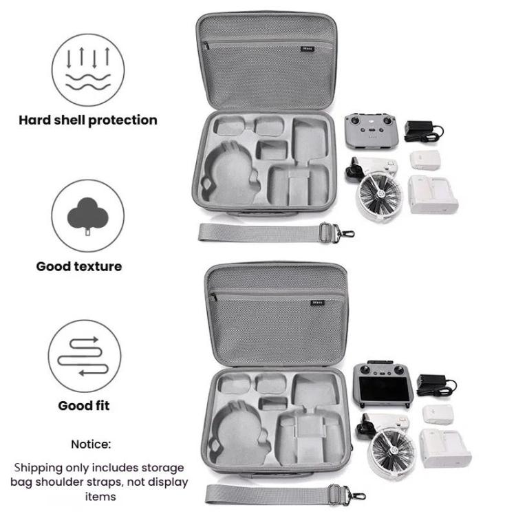 BKANO Förvaringsväska för DJI Flip Smooth i svart skyddande fodral.