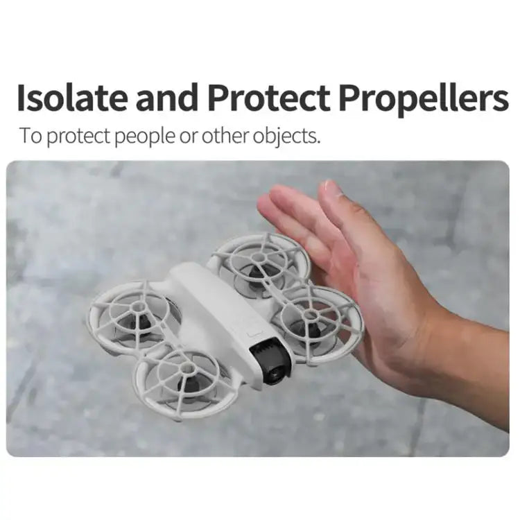 Propellerskydd för DJI Mini 4. Ger säker flygning och skyddar mot kollisioner och skador på propellrarna.