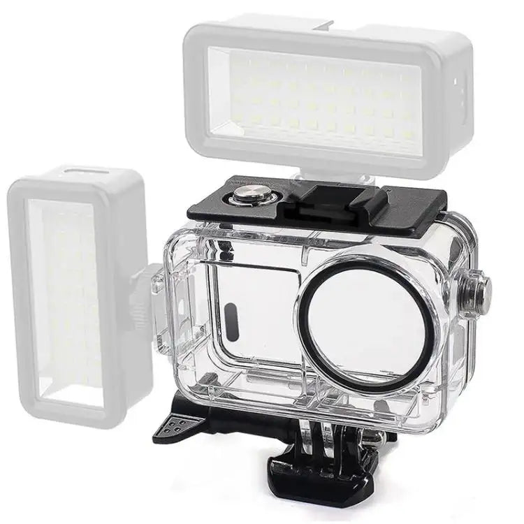 For DJI Action 5 Pro/4/3 Waterproof Diving Case with Buoyancy Float Stick Kit Includes Anti-Fog Inserts, Mounting Base - Action King
