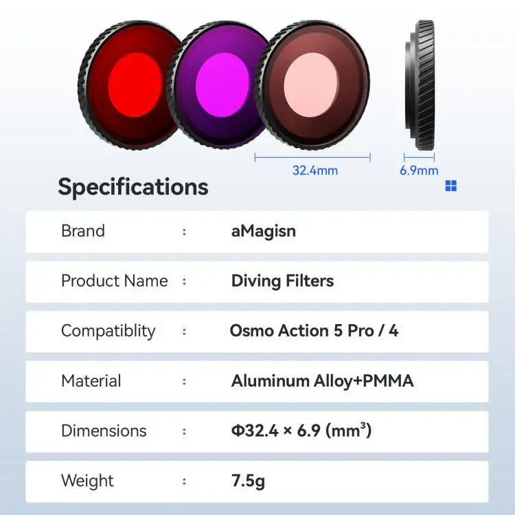 Osmo Action Dykkerfilter Anti-Dug