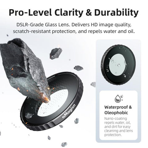 aMagisn Vattentätt Anti-fog Filter för Insta360 GO Ultra