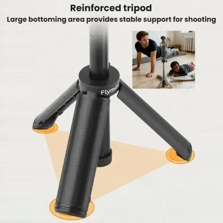 Udtrækkelig Osmo Pocket 3 Selfie Stick med stativfunktion