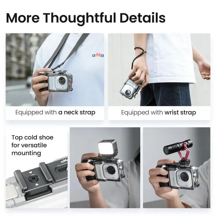 Kameragreb til actionkameraer – optimal stabilitet