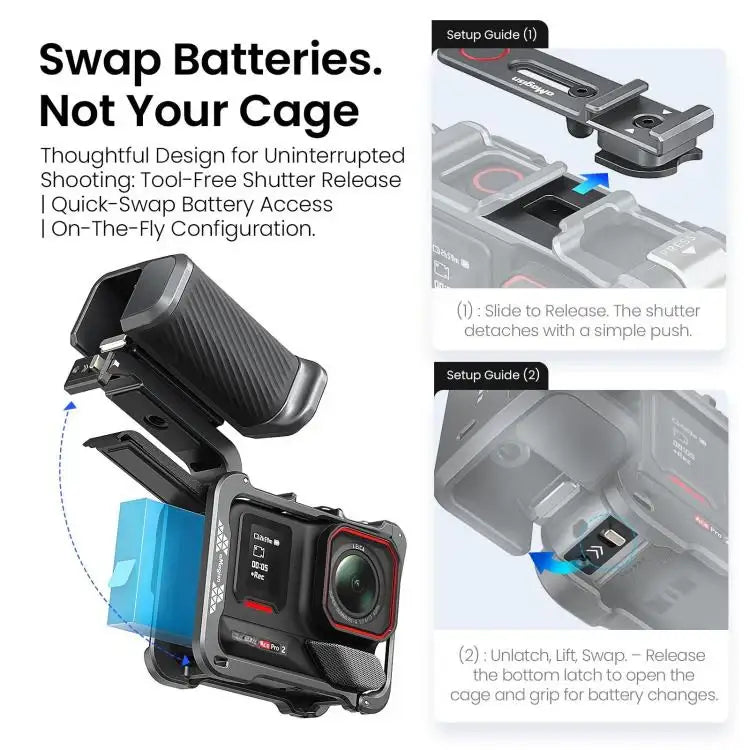 Kameragreb til actionkameraer – optimal stabilitet