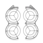 Svart DJI Neo 2 propellerskydd monterat på drönare för säker flygning inomhus.