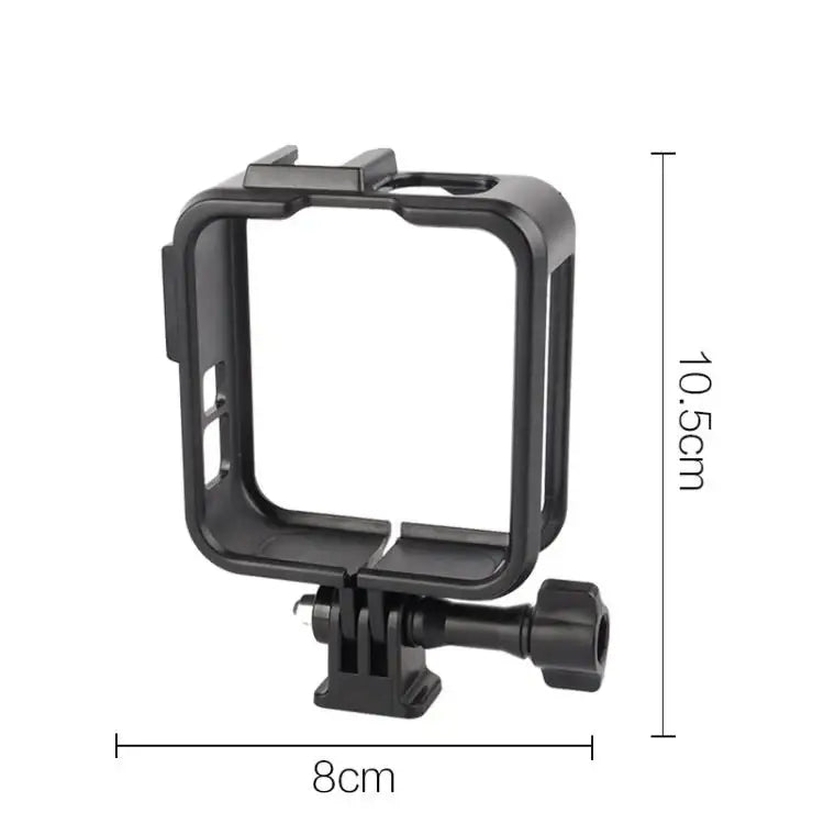 Til GoPro MAX2 plastramme sideåben beskyttelsesbur med dobbelte koldskobeslag, plastramme