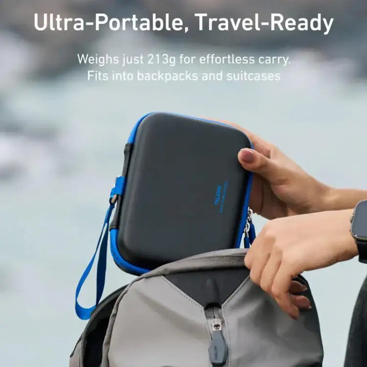 TELESIN DisAdv Medium Hard Skyddsfodral. Kameraväska för actionkamera som GoPro. Fukt- och stöttålig.