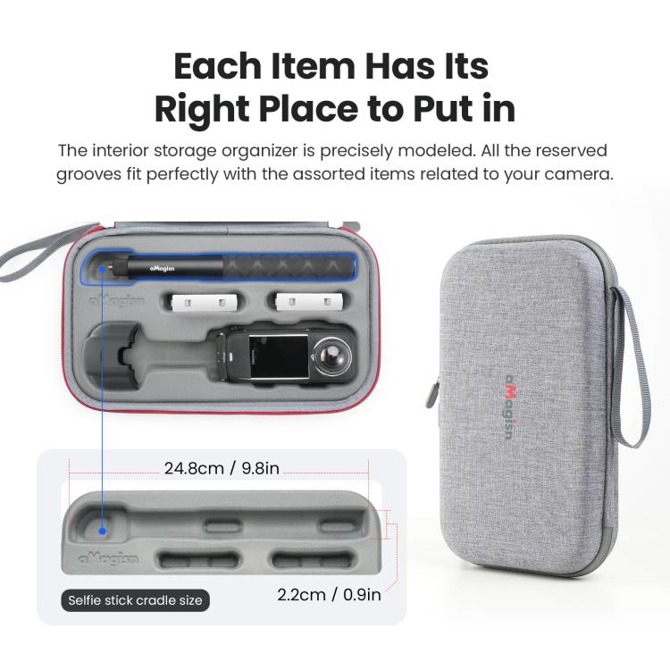 Insta360 X4 etui v1 - Optimal beskyttelse med Insta360 X4 etui