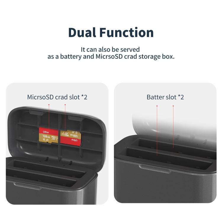 Insta360 X4 Air AMagisn - Insta360 X4 opladningsetui til hurtig opladning