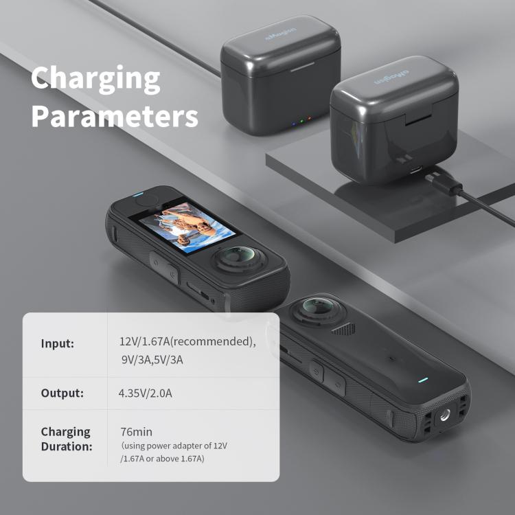 Insta360 X4 Air AMagisn - Insta360 X4 opladningsetui til hurtig opladning