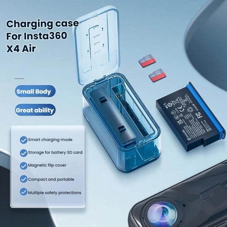 Insta360 X4 opladerluft - Insta360 X4 dobbelt batteriopladningshub