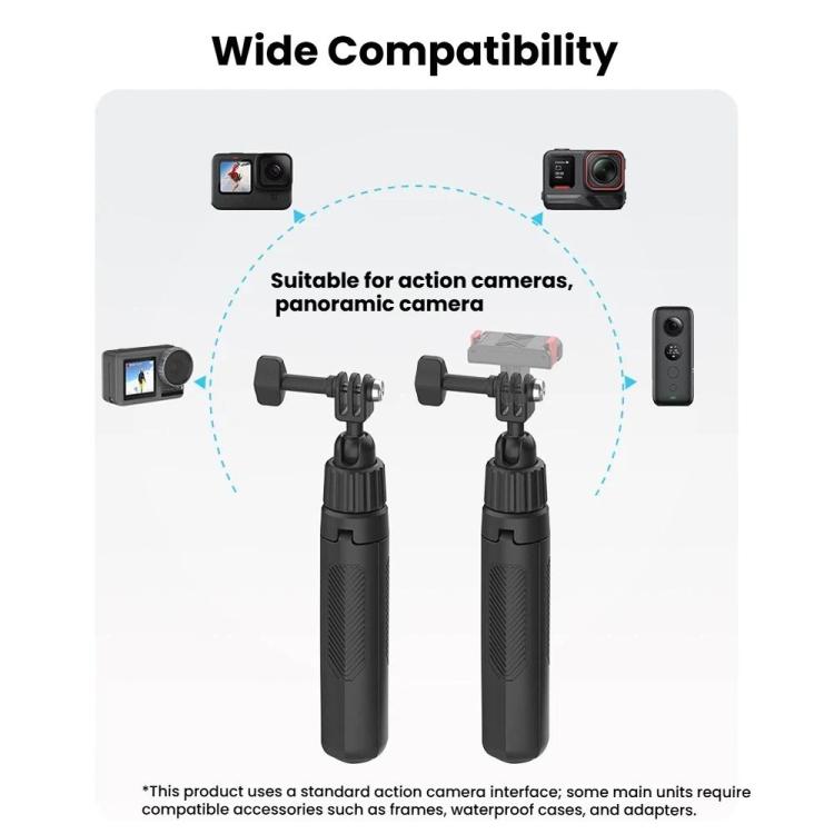 Stabiliser dine optagelser med et mini-actionkamera med stativ