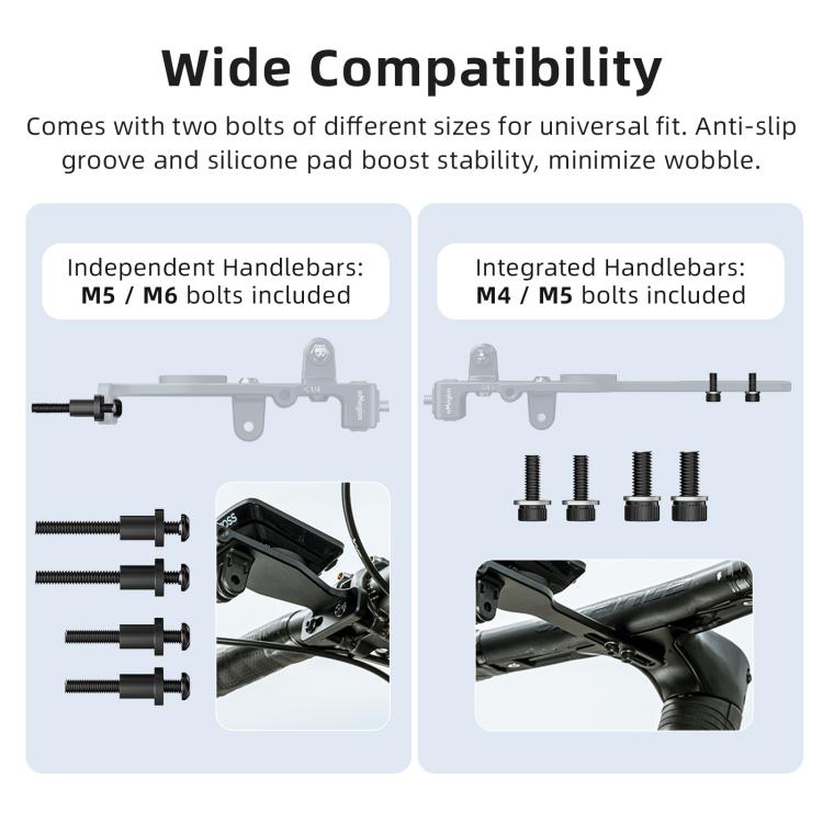 Actionkamera cykelfäste: Säkert monterad kamera på styret för äventyr.