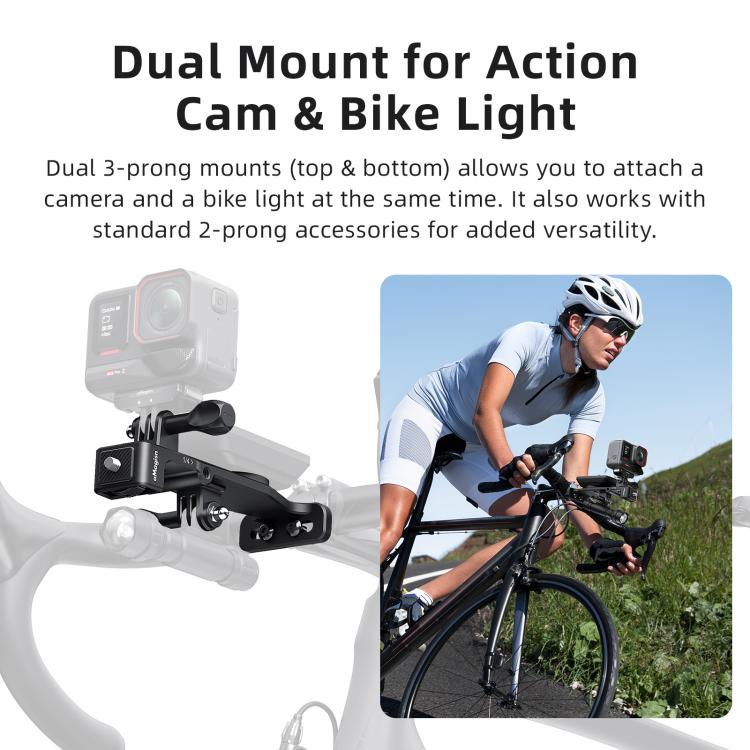 Sikr dit eventyr med et cykelholder til actionkameraer