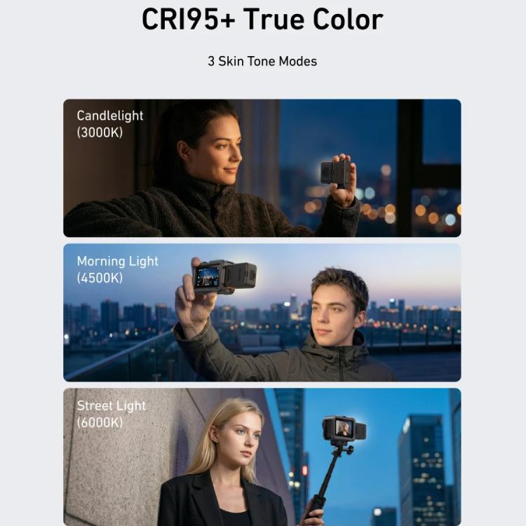 Telesin Magnetisk Belysning til DJI Osmo Action 6