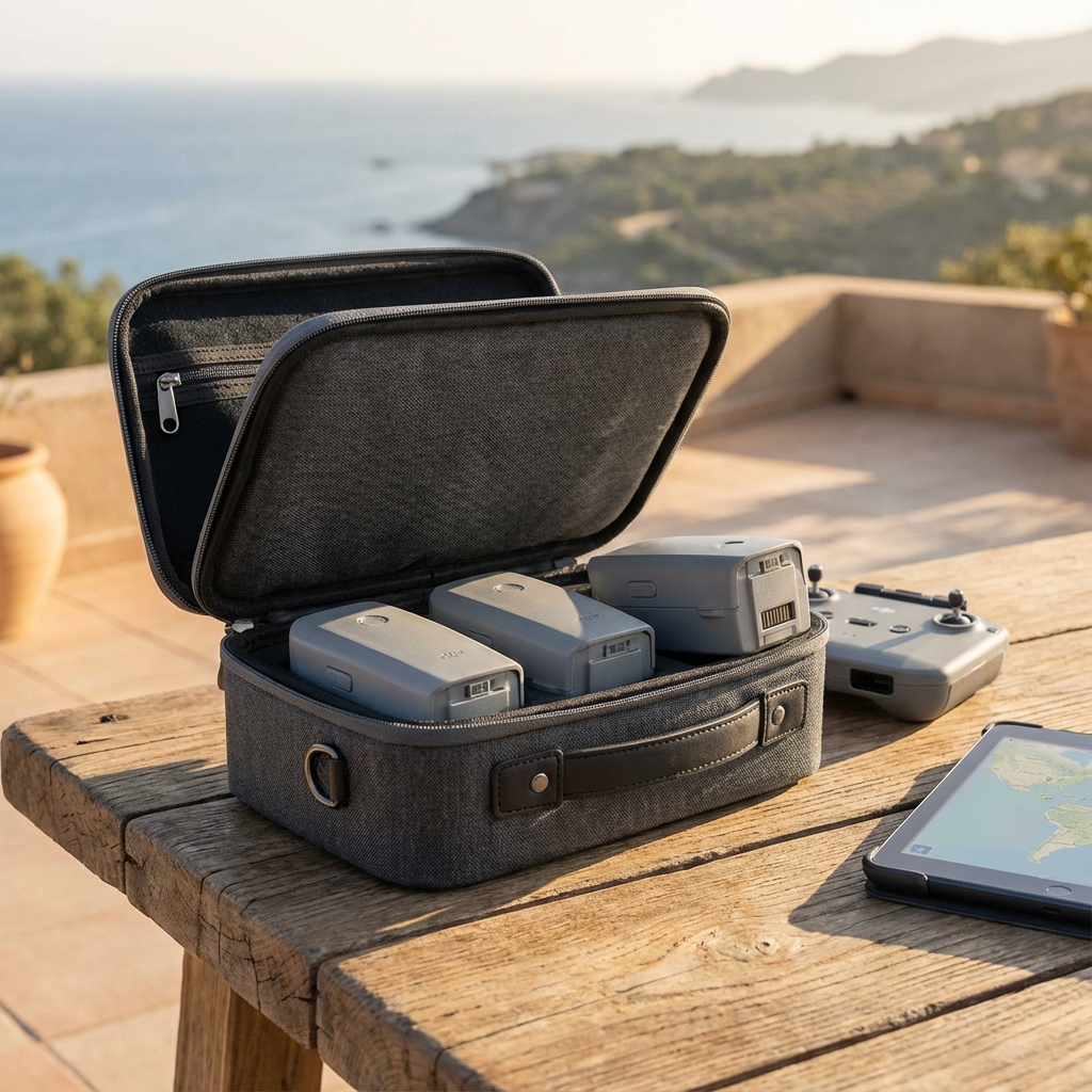 Väska / Skydd för batterier till DJI Mavic Air 2 / Air 2S (Miljöbild ⚠️)