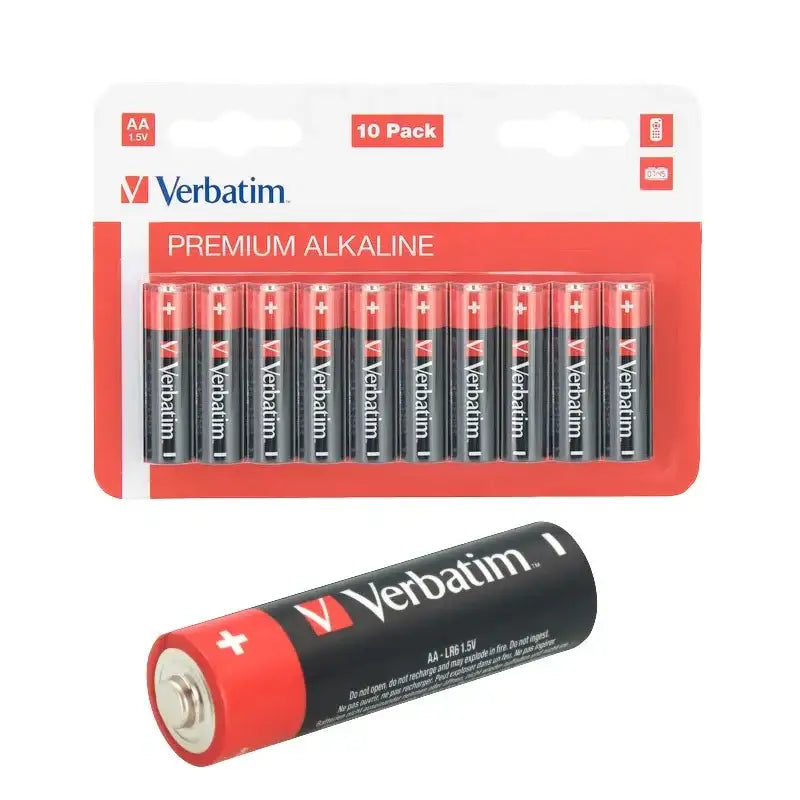 Verbatim Premium Alkaline AA - LR6 Batteri, 1.5v - 10-Pack - Action King